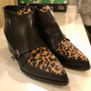 Circus by Sam Edelman leopard buckle boots